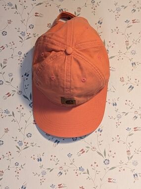 🧡 Carhartt Cap Coral 100% Cotton Canvas Logo work core norm core adjustable
